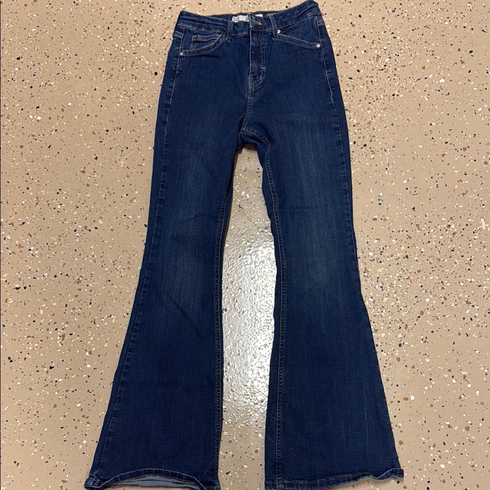 Women's Blue Flared Jeans